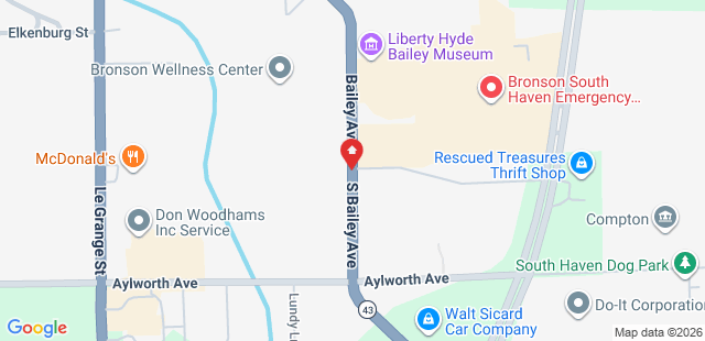 Map of 899+South+Bailey+Ave.+South+Haven%2C+MI+49090